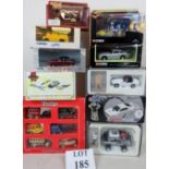 Various Die-Cast cars and other vehicles to include 5 James Bond Corgi models, some with figures,