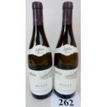 2 bottles of white wine being Jaffelin Rully 'Grand vin de Bourgogne' 2014 est: £20-£30