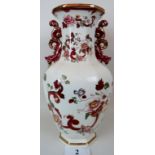 A large Mason's 'Mandalay Red' pattern twin handled vase (53 cm high approx) est: £30-£50