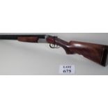 Bettinsoli 12 bore over and under shotgun, serial no: 35261, 27" barrels, 14.75" stock, (U.