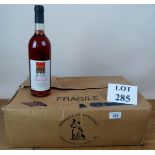 12 bottles of rosé wine being Domaine du Merchien,