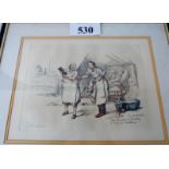 Hoffman (early 20th century) - pencil signed colour lithograph,