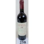 1 bottle of red wine Domaine de Trevallon, Alpilles,