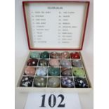 A lovely boxed set of 20 named 'Gem Stones' in the form of eggs est: £40-£80