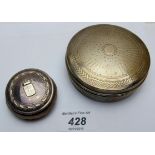 Two French silver trinket boxes est: £40-£60