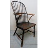 A fine Georgian country Windsor armchair est: £150-£250