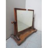 A 19th century mahogany table top/toilet mirror,