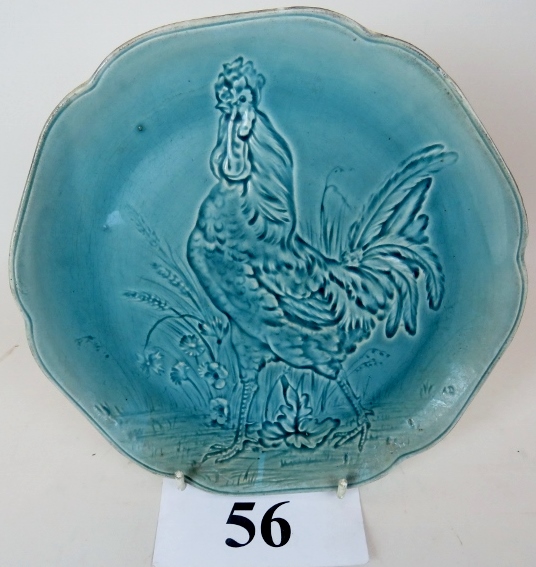 A late 19th century Art Pottery charger,