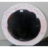 Circular mirror with ceramic frame in pi