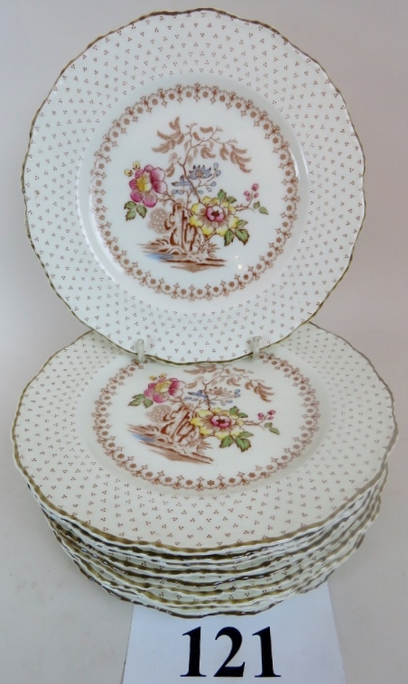 A set of 10 vintage Royal Doulton plates