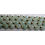 Vintage 48" long pale jade coloured gree