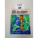 1966 Jules Rimet Cup World Championship official souvenir programme (The England World Cup) est: