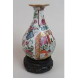 A 19th century oriental Famille Rose porcelain vase,