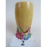 A 1930's Art Deco Clarice Cliff vase in 'My Garden' pattern from the Bizarre range,