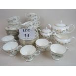 A Wedgwood 'Mirabelle' pattern 52 piece tea service est: £20-£40