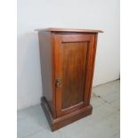 A 19th Century mahogany pot cupboard wit