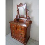 A Victorian mahogany dressing table with