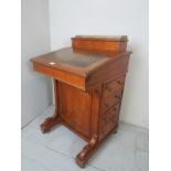 A 19th Century mahogany davenport desk,