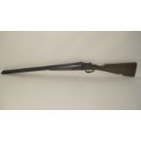 A Hunter 12 bore side by side shotgun by