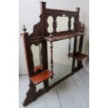 A decorative Edwardian mahogany over man