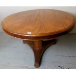 A Victorian mahogany circular tilt top b