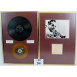 Glenn Miller Interest - a framed montage of autograph and photograph,