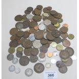 An assortment of mainly English coins to include,