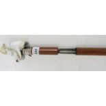 A 410 shooting walking stick for restoration, handle broken, hidden trigger, (U.