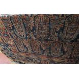 A rare Malayer antique rug with stylised boteh/paisley overall motifs,