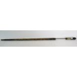 A antique sword stick with carved decoration est: £60-£90