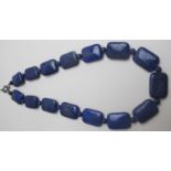 Lapis lazuli necklace, 18",