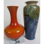 A Royal Doulton Lambeth stoneware Art Pottery vase, c.