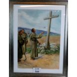 Evelyn Stuart Hardy (1866-1935) - 'Biblical scene', watercolour, signed, 72 cm x 50 cm,