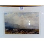 George Sheffield (1839-1892) - 'Panoramic landscape with mountains in the distance', (likely Wales),