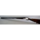 12 bore side by side Bayard shotgun by Pieper Herstal of Belgium, serial no: 31519, barrels 27 1/2",