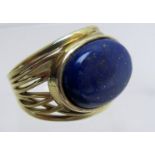Lapis lazuli ring,