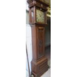 A 19th Century carved oak cased 8 day lo