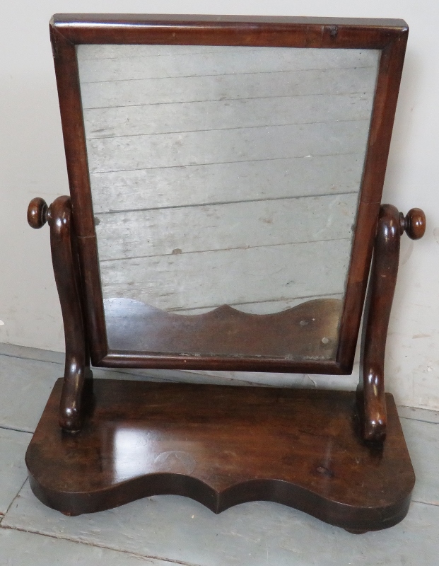 A 19th Century mahogany table top vanity