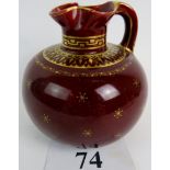 A 19th century Art Pottery ewer decorate