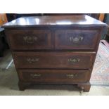 A small 20th Century chest of two short