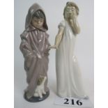 Two Nao (Lladro) porcelain figures model