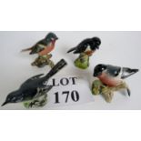 Four Beswick bird models, comprising cha