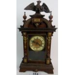 A 19th century continental mantel clock,