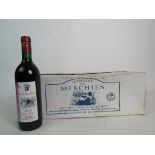 12 bottles red wine Domaine de Merchien, Coteaux de Quercy Rouge, V.D.Q.