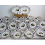 A fine quality 19th century Meissen porcelain 21 piece dessert service,