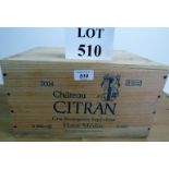 6 bottle case of good quality Bordeaux to include Château Citran, Cru Bourgeois Superieur,