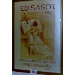 Paul Helleu (French, 1859-1927) - 'Ed Sagot', lithograph poster,