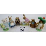 Six Beatrix Potter figures by Beswick,