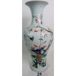 A Chinese 'Republic' style enamel painted porcelain vase, early 20th century,