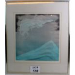 A limited edition abstract lithograph 'Hiet' by T Osaki 72 est: £100-£150